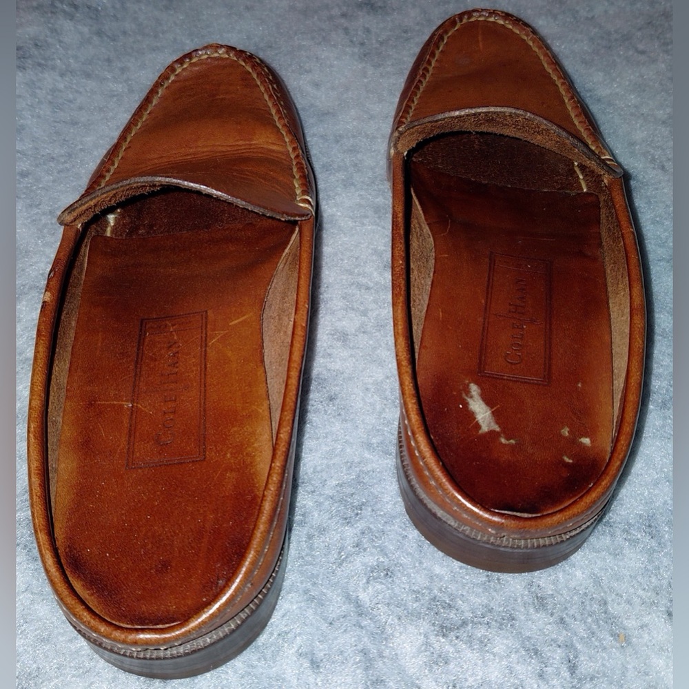 Cole Haan Brown Leather Slip-On Mules Women’s Size 5.5 - Picture 6 of 16